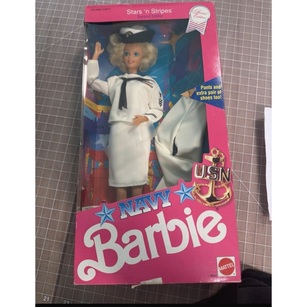 Barbie Special Edition Stars And Stripes Usn United States Navy Extra Pants